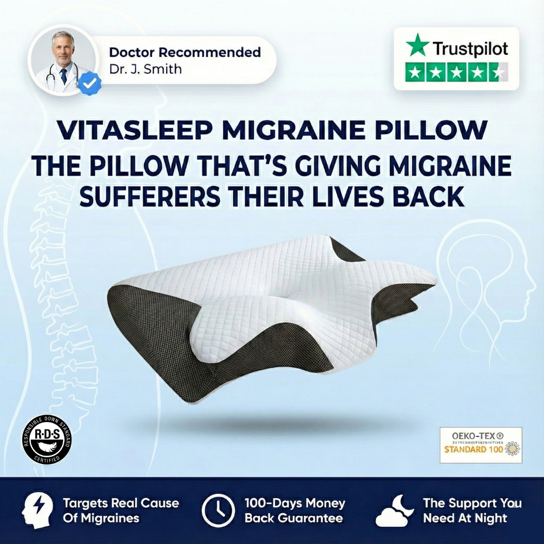 VitaSleep™ – Migraine Pillow